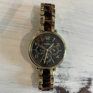 Fossil Gold & Tortoiseshell Watch